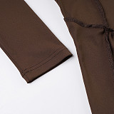 Sexy and Functional Reverse-segmented Slim-fit Sports Jumpsuit MRA-45498