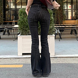 2025 Fashion Striped Skinny Flare Jeans MRA-34809