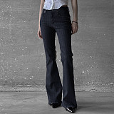 2025 Fashion Striped Skinny Flare Jeans MRA-34809