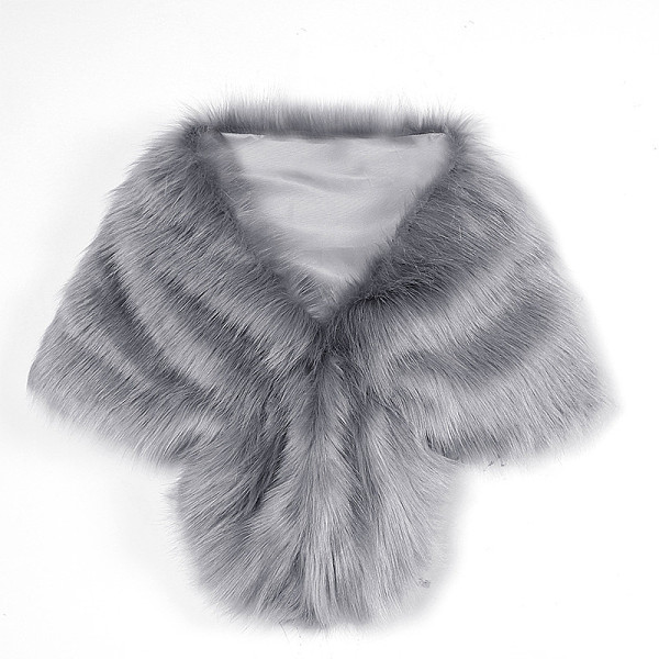 Fur New Autumn Collection 2025 Furry Shawl Without Collar ZNFR-8804