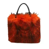 Niche Minimalist Versatile Faux fFur Soft Plush Tote/Shoulder Bag HES-3061