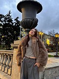 Friendly Faux Fur Short Coat Winter 2025 Hot Girl Style ZNFR-9875