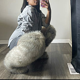 Winter Women Outdoor 72CM High Thigh-high Boots Beach Wool Knee-high Fur RS-20251118