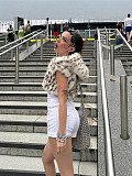 Halloween Character Costume Super Short Hooded Leopard Print Fur Coat ZNFR-56456