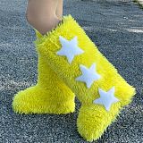 Women's Winter Faux Fur Fox Snow Boots HES-6400