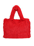 New Long Shoulder Strap Large Capacity Fur Tote Bag HES-257796