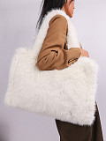 New Long Shoulder Strap Large Capacity Fur Tote Bag HES-257796