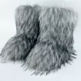 Stylish Warm Plus-size Flat Mid-calf Snow Boots HES-6500