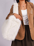 New Long Shoulder Strap Large Capacity Fur Tote Bag HES-257796