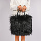 Niche Minimalist Versatile Faux fFur Soft Plush Tote/Shoulder Bag HES-3061
