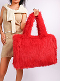 New Long Shoulder Strap Large Capacity Fur Tote Bag HES-257796