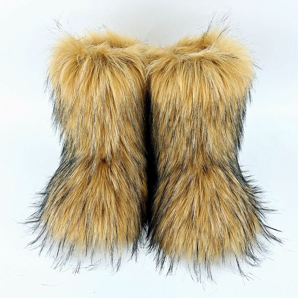 Stylish Warm Plus-size Flat Mid-calf Snow Boots HES-6500