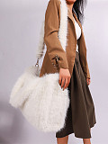 New Long Shoulder Strap Large Capacity Fur Tote Bag HES-257796