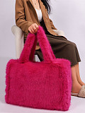 New Long Shoulder Strap Large Capacity Fur Tote Bag HES-257796