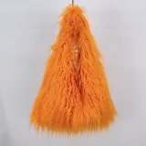 New Large-capacity Faux Fur Tote Bag With Tan Wool Plush Texture HES-3000