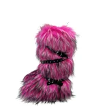 Sexy Cross-over Buckle Fur High-top Snow Boots HES-2024