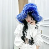 Warm Raccoon Fur Thickened Wide-brimmed Hat HES-4900