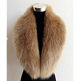 Fox Fur Collar Lady Shawl Large Fur Collar Scarf Warm ZNFR-A03