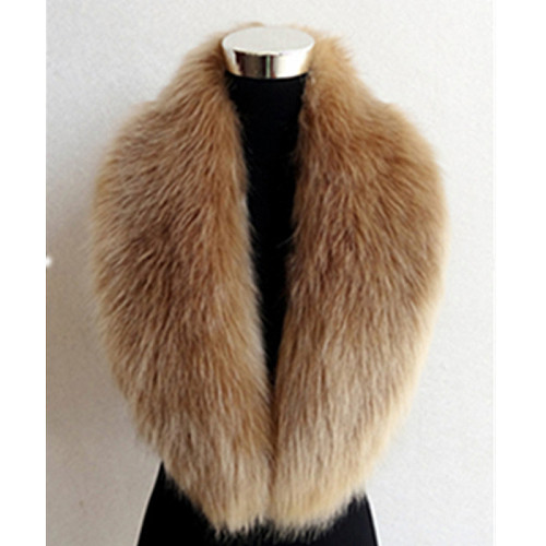 Fox Fur Collar Lady Shawl Large Fur Collar Scarf Warm ZNFR-A03