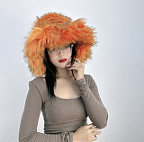 Warm Raccoon Fur Thickened Wide-brimmed Hat HES-4900