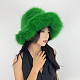 Winter Wide-brimmed Thick Warm Faux Fur Fisherman's Hat HES-4200