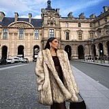 Amazon AliExpress Hot Sale Mid-length Fox Fur Coat ZNFR-5874