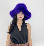 Winter Wide-brimmed Thick Warm Faux Fur Fisherman's Hat HES-4200