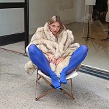 Amazon AliExpress Hot Sale Mid-length Fox Fur Coat ZNFR-5874