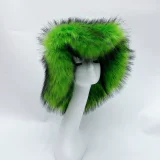 Warm Raccoon Fur Thickened Wide-brimmed Hat HES-4900