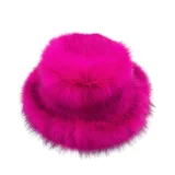 Winter Wide-brimmed Thick Warm Faux Fur Fisherman's Hat HES-4200