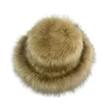 Winter Wide-brimmed Thick Warm Faux Fur Fisherman's Hat HES-4200