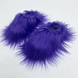 Candy-colored Plush Slippers For Home Use With Thick Soles HES-3532