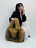 New Large-capacity Fur-trimmed Plush Shoulder Tote Bag HES-011