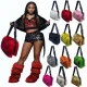 2025 Autumn/Winter New Large Capacity Motorcycle Shoulder/Crossbody Fur Bag HES-3093