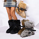 2025 New Style Cross-Strap Leather Snow Boots HES-8500