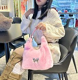 2025 New Versatile Large Capacity Tote Plush Shoulder Bag