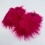 Candy-colored Plush Slippers For Home Use With Thick Soles HES-3532