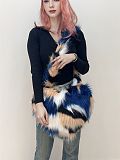 New Fashionable Heart-shaped Faux Fox Fur Women's Shoulder/Crossbody Bag HES-00888