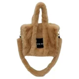 2025 New Style Faux Rabbit Fur Large Capacity Tote Handbag/Crossbody Bag HES-3533