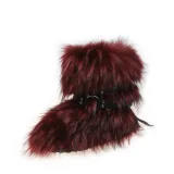 2025 New Style Cross-Strap Leather Snow Boots HES-8500