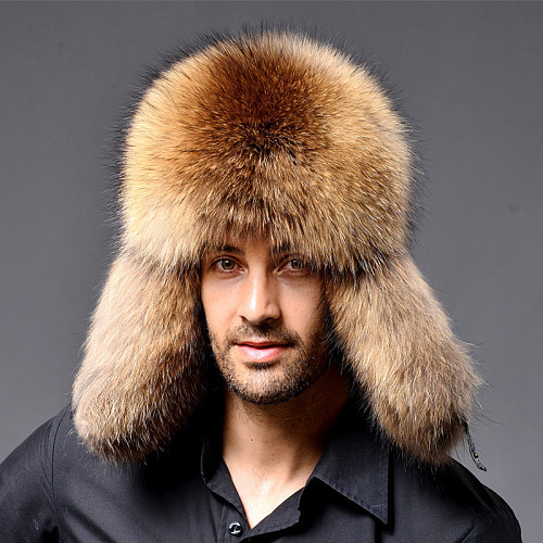 Winter Fox Fur Ear Protection Thickened Warm Snow Hat For Cold ZNFR-AL0016