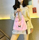 2025 New Versatile Large Capacity Tote Plush Shoulder Bag
