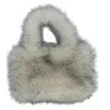 New Large-capacity Fur-trimmed Plush Shoulder Tote Bag HES-011