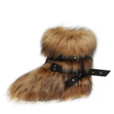 2025 New Style Cross-Strap Leather Snow Boots HES-8500