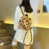 2025 New Leopard Print Plush Cute Backpack HES-2420