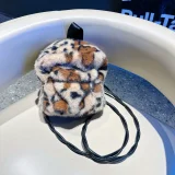 2025 New Leopard Print Plush Cute Backpack HES-2420