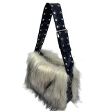 2025 Autumn/Winter New Large Capacity Motorcycle Shoulder/Crossbody Fur Bag HES-3093