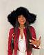 Fashionable Faux Sheep Wool Warm Plush Straw Hat HES-3028