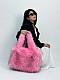 New Large-capacity Fur-trimmed Plush Shoulder Tote Bag HES-011