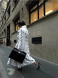 Winter Women Suit Collar Fox Fur Coat European American Loose Warm Windbreaker ZNFR-2024057